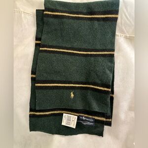 Polo Ralph Lauren Green Lambswool Scarf